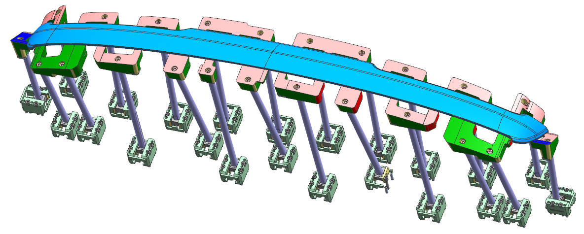 Lifter and slide system releasing clip features before ejection