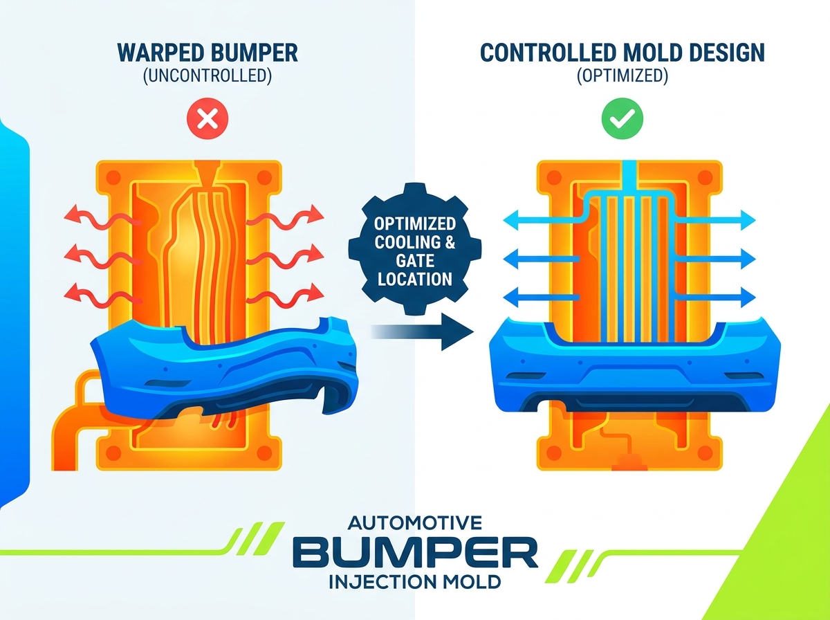 Automotive Bumper Injection Mold Design